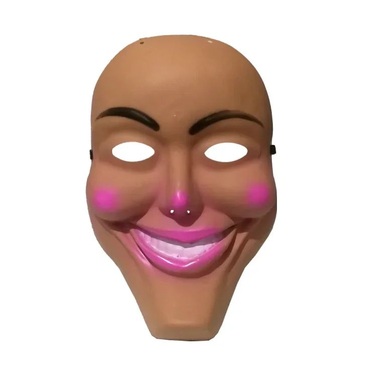Human Removal Plan Mask Evil Smiley Bleeding Mask Men and Women Kiss Me Mask Halloween Mask Human Removal Plan Cosplay Mask