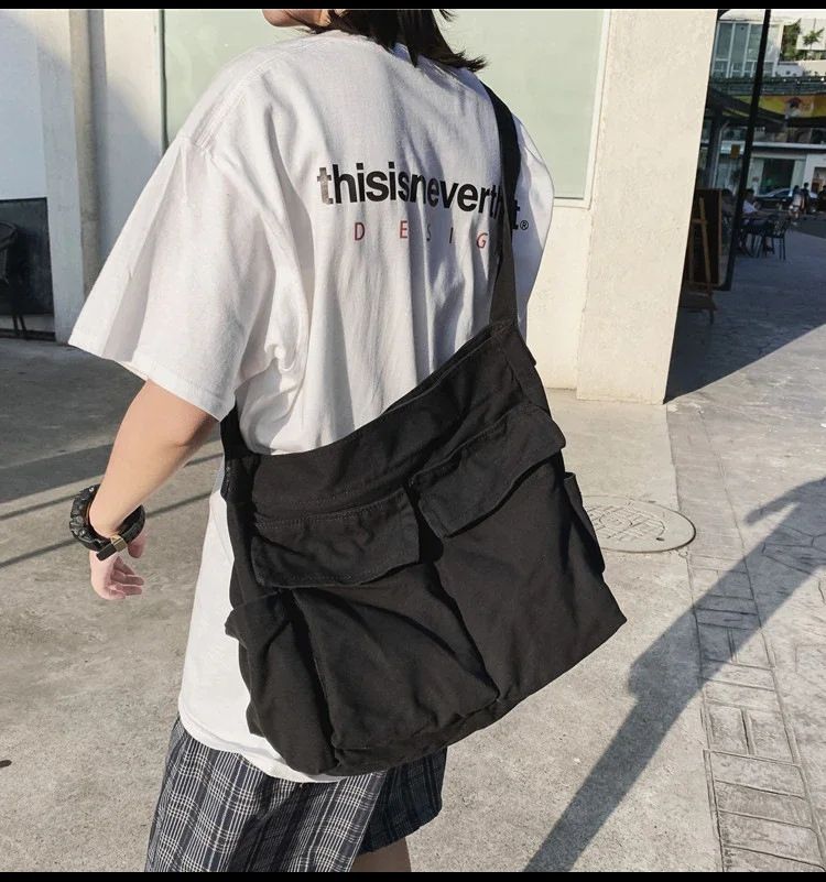 2025 y2k Women Vintage Handbag Canvas Teenager Shoulder Tote Bags Messenger Bags Ladies Casual Handbag Crossbody Purse