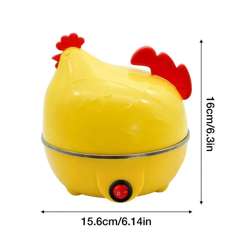 Home Kitchen Cooking Tool 7-Egg Capacity Egg Cooker Chicken Shaped Egg Boiler Eggs Steamer Appliance Utensil Drew barrymore Boba