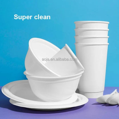 AOJA Portable Mini Dishwasher Compact Countertop Automatic Home Kitchen Appliance Small Space Saving Tabletop Washer Cleaner