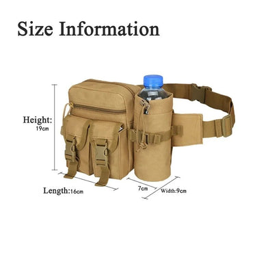 Men's Tactical Casual Fanny Waterproof Pouch Waist Bag Packs Outdoor Military Bag