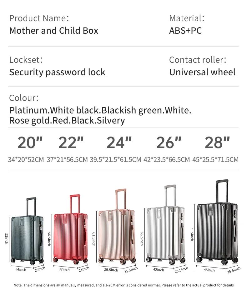 100% Aluminum Magnesium Alloy Travel Luggage Trolley Luggage 20 22 24 26 28 Inch Trolley Luggage Carry-On Luggage With Cup Holde