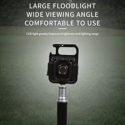 Portable Keychain Light Mini Multifunctional Camping Flashlight USB Rechargeable Work LED Bright COB Pocket Clip Lantern 1-10Pcs