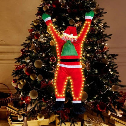 Santa Claus Climbing Wall Climb the wall/climb the window/climb the car/climb the door roof balcony garden Christmas outfit