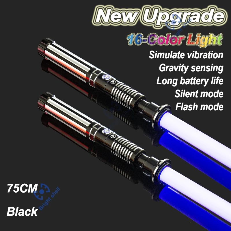 Metal Lightsaber Sword Toys RGB Light Saber 15Color Change Kids Soundfonts Force FX FOC Blaster Toys Jedi Sword Gift