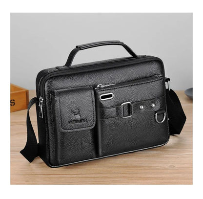 2024 New Men Shoulder Bag for 10.4" Ipad PU Leather Business Handbags Men Messenger Bags Fashion Man Crossbody Bag