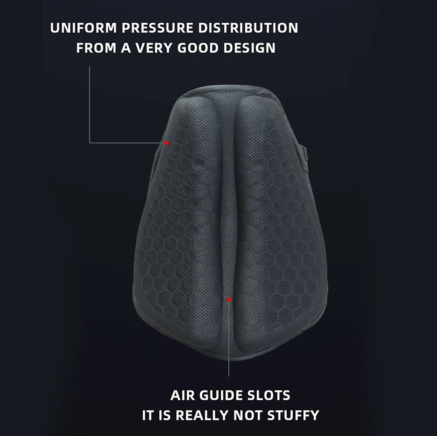Almofada de Assento de Moto Antiderrapante Inflável 3D para Moto Almofada de Ar para Alívio de Pressão Acessórios de Moto