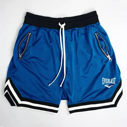 Breathable Quick Dry Black Basketball Shorts for Men Everlast Lightweight Outdoor Training Apparel
