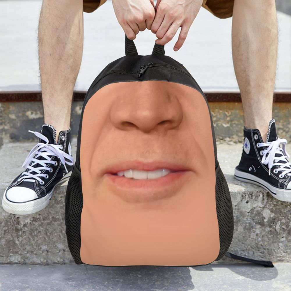 Custom Nicolas Cage Meme Laptop Backpack Women Men Basic Bookbag for College School Student Funny Bags