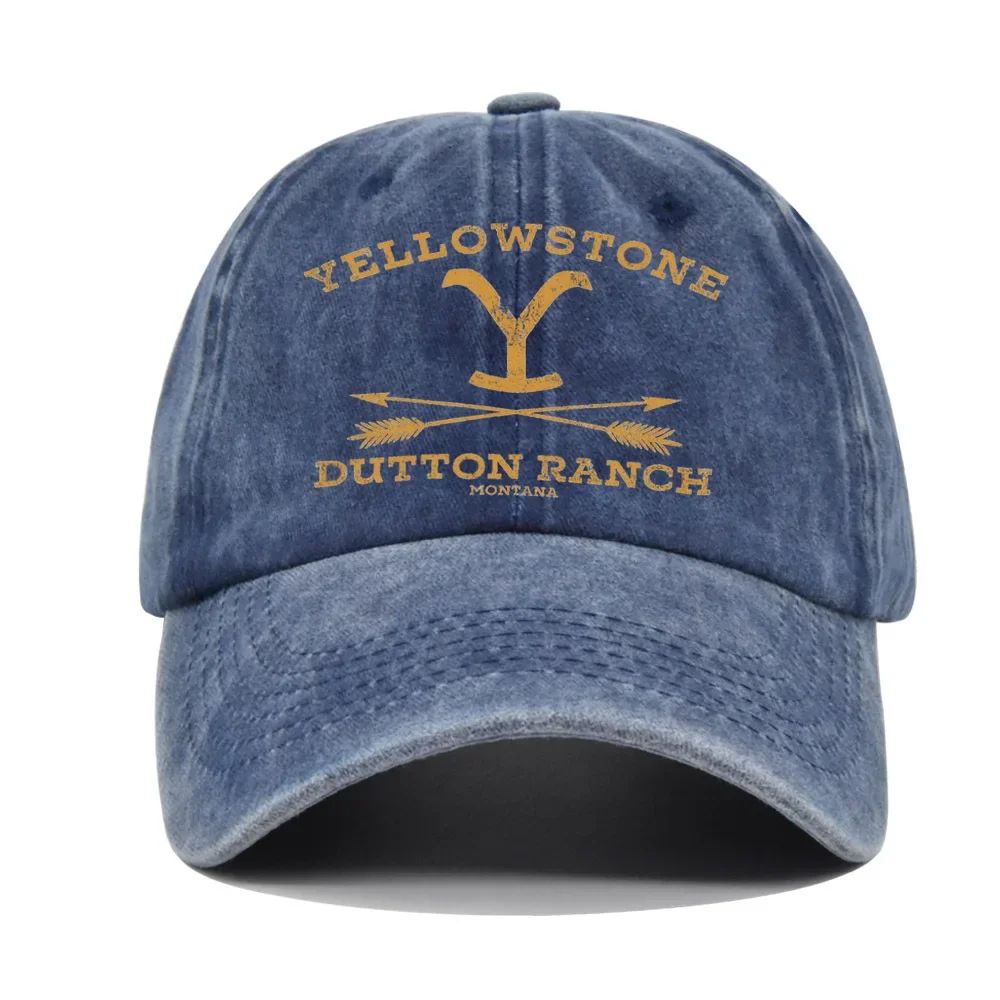 YELLOWSTONE Dutton Ranch Boné de Beisebol Ajustável Chapéu de Sol Primavera Outono Boné de Beisebol Esportivo Hip Hop Bonés Ajustados Chapéus para Homens e Mulheres