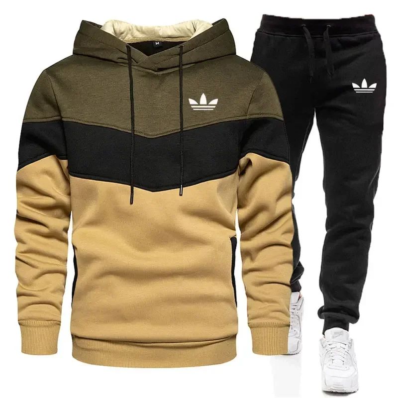 2025 Brand Autumn and Winter Hoodie Suit Men's Fashion Hoodie Brand Pants Casual Jogging Suit Sports Wear Sweatshirt