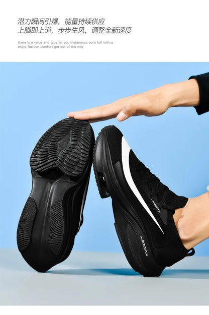 Men Running Shoes Jogging Sneakers Trainer Race Cushioning Outdoor Luxury shoes Mesh Off-road Shoes Breathable Couple Non-Slip