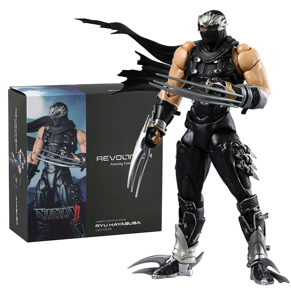 Revoltech Ryu Hayabusa Boneco de Ação PVC Modelo Ornamento Brinquedo Coleção Presente