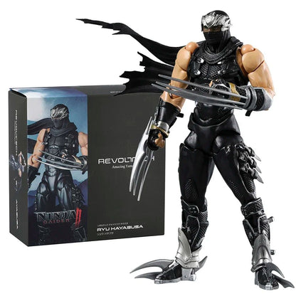Revoltech Ryu Hayabusa Boneco de Ação PVC Modelo Ornamento Brinquedo Coleção Presente