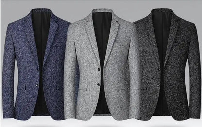 Black Men V-neck Single-breasted Suit Jacket, Fashion Slim Dress Coats, Blue Gray Yellow Blazers, Male Casual Tops Asian Size