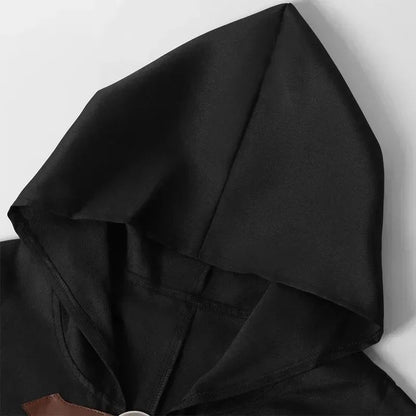 Adult Unisex Short Renaissance Hooded Cape Velvet Archer Hunter Cloak Victorian Capelet Medieval Hobbit Halloween Costume