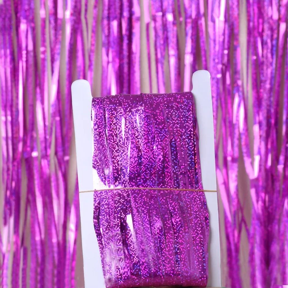 Gold Foil Curtain Fringe Pink For Backdrop Party Back Drop Photo Booth Wedding Graduations Birthday Christmas Event