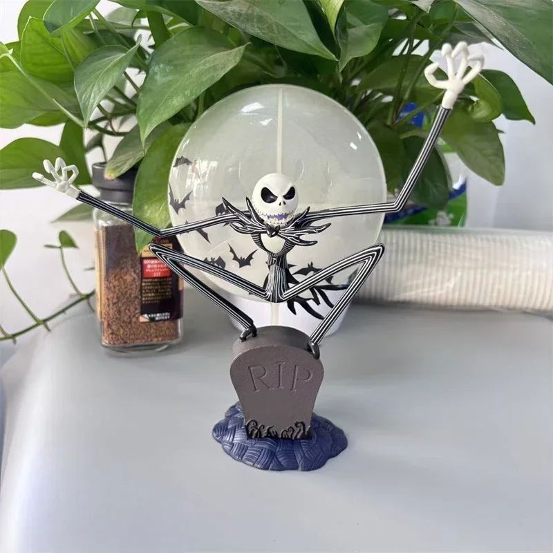 Disney The Nightmare Before Christmas Anime Figure Jack Skellington Model Desktop ornaments Halloween Room Decoration Toy Gifts