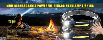 1-5PCS Multifunctional Folding Work Light Portable Camping Light USB Rechargeable Flashlight With Built-in Battery Magnetic Lamp