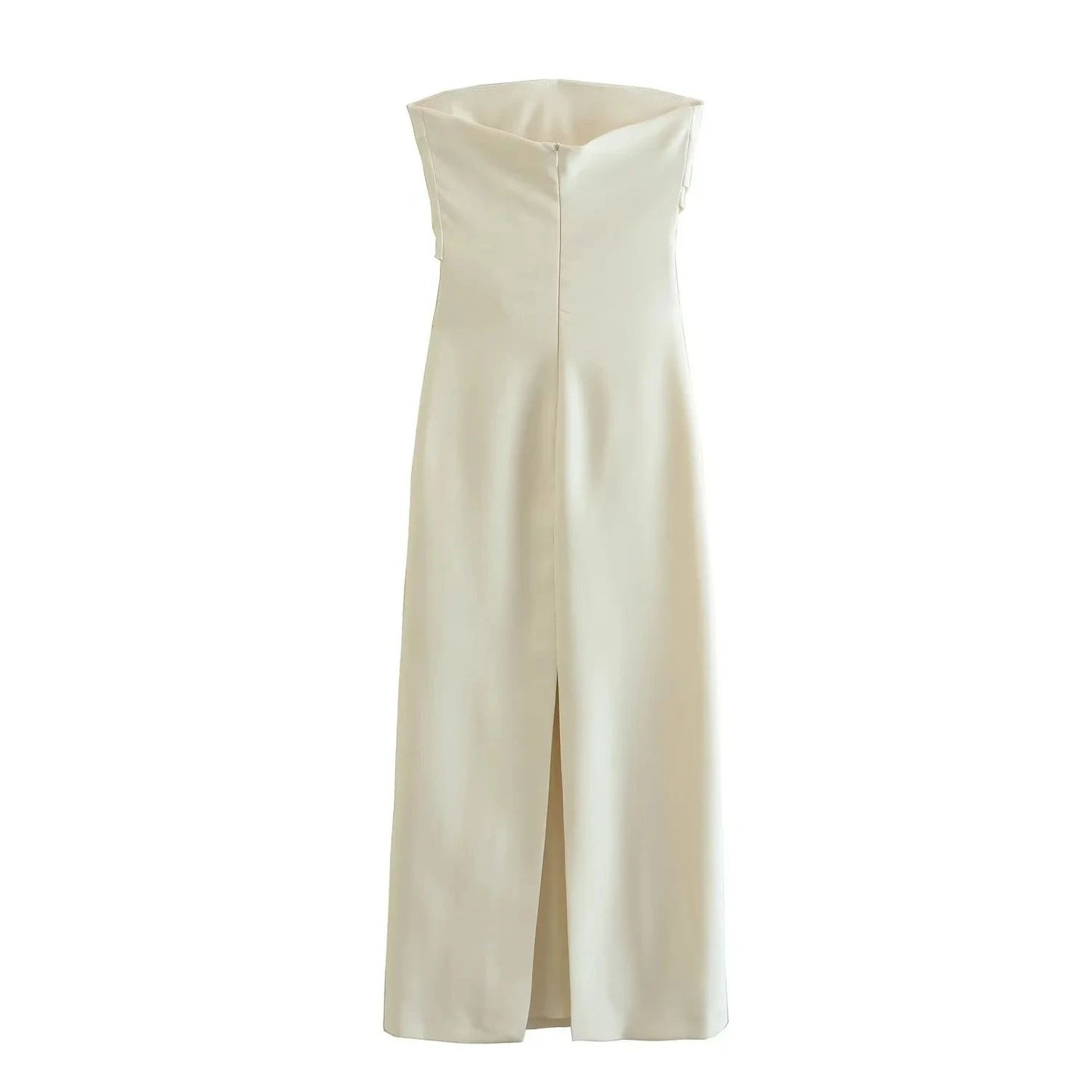 ASDS 2024 off shoulder black white long dress women bodycon beige midi dress wom