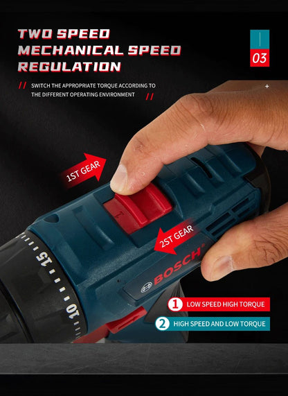 Furadeira Elétrica Bosch Professional GSR120-LI 12V Furadeira Elétrica Sem Fio Multifuncional para Casa Chave de Fenda Ferramentas Elétricas para Faça Você Mesmo