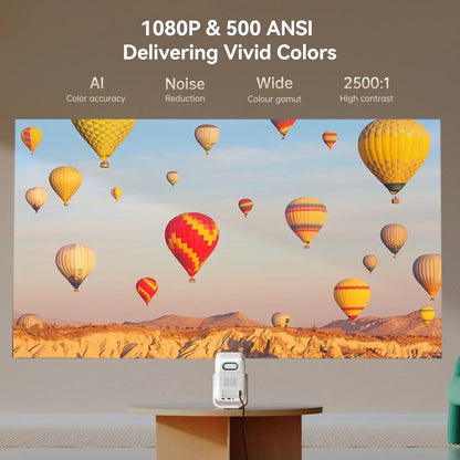 Wanbo T2 Ultra Android TV11.0 Projetor 1080P Suporte 4K Projetor 500 Ansi Rotação 120° Portátil Casa Smart Projetor