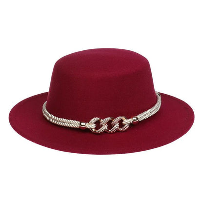 British Style Felt Fedora Jazz Hat Elegant Wedding Party Trilby Lightweight Unisex Fashionable Headwear