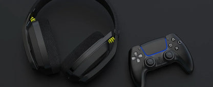 BINNUNE BW06 2.4GHz Bluetooth Gaming Headset with Mic for PS5 PS4 PC Mac Playstation Wireless Gaming headphone with Microphone
