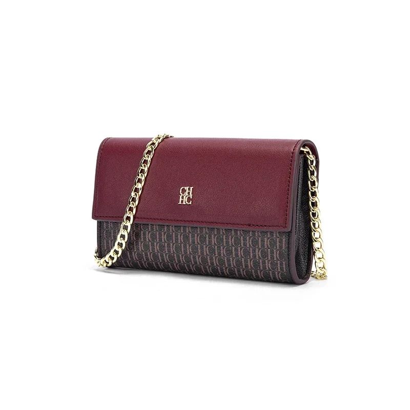 Exquisite Craftsmanship Women's Crossbody Bag Light Luxury Design Chain Bag Letter Elements Color Blocked Women's Chain Bag