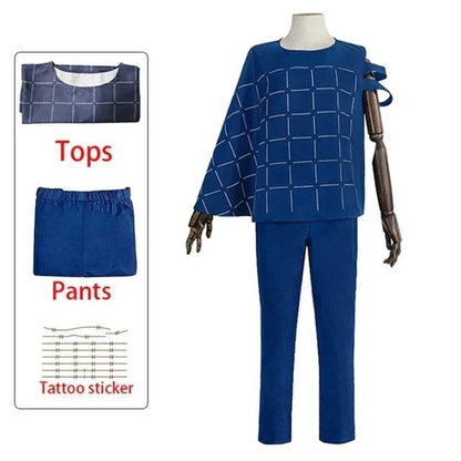 Jujutsu Kaisen Mahito Cosplay Kostuums Anime Pruik Top Broek Pak Halloween Kostuum Voor Mannen Carnaval Feest Rekwisieten