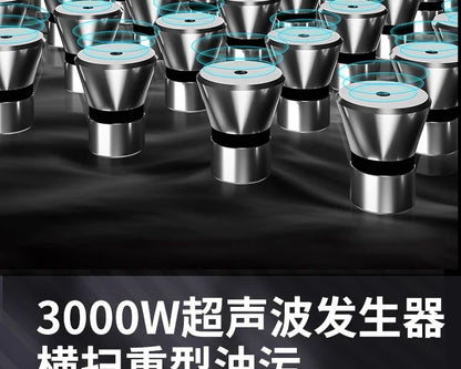 XWJ Dishwasher Commercial Ultrasonic Automatic Vegetable Washer  Kitchen Restaurant Canteen Large Bowl Washing Large Capacity