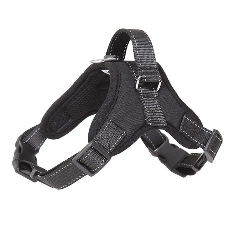 Peitoral para Cães Tipo Sela Reflexivo Ajustável para Animais de Estimação, Sem Puxão, para Caminhada, Treinamento, Cães Pequenos, Médios, Grandes e Grandes, Colete Peitoral