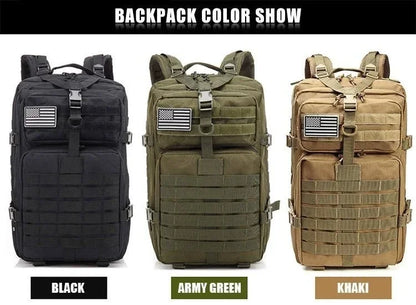 Mochilas Táticas 30/50L Masculinas para Viagem Sobrevivência ao Ar Livre Pacote de Assalto 3P EDC Molle para Caminhada Trekking Caça