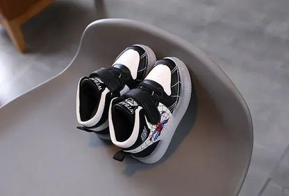 Disney Children's Led Light Shoes Fashion Aoger Spiderman Boys Sneakers Girls Cartton Casual Shoes Breathable Kids Sport Shoes