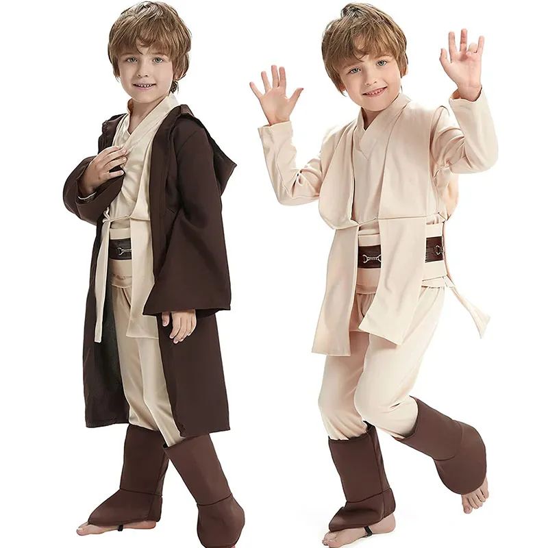 Costume Obi-Wan Kenobi Cosplay Jedi Warrior Cosplay Hooded Cloak Clothing Suit Halloween Party Costumes