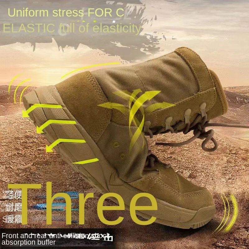Botas Masculinas de Caminhada ao Ar Livre de Alta Qualidade Botas Táticas de Deserto Masculinas Botas Militares de Combate Masculinas