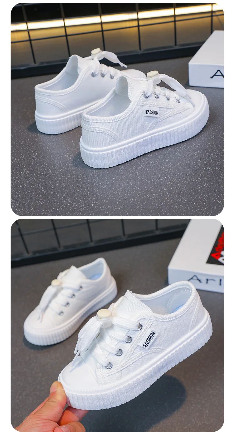 Children Sneaker Boys Casual Shoes Black Flat Student Walking Shoes Non-slip Girl Lightweight Sports Tennis Footwear