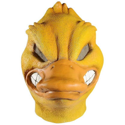 Halloween Costume Yellow Duck Head Party Animal Mask Cosplay Prop Latex Masks Green Fish Mask Funny Duck Bill Realistic Masks