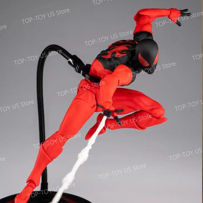 Em estoque: Bonecos de Ação de Anime Homem-Aranha com Traje Simbionte e Aranha Escarlate da Mess Toys - Conjunto de Presente Colecionável