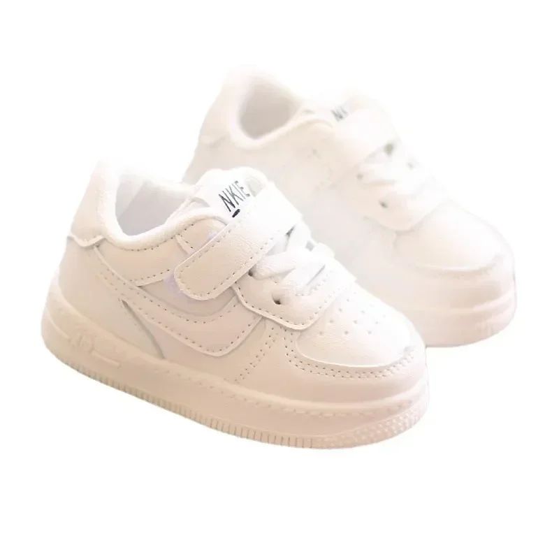 Children's Fashion Sneakers New Kids White Non-slip Casual Shoes Boys Girls Breathable Sneakers Toddler Outdoor Sports Shoes