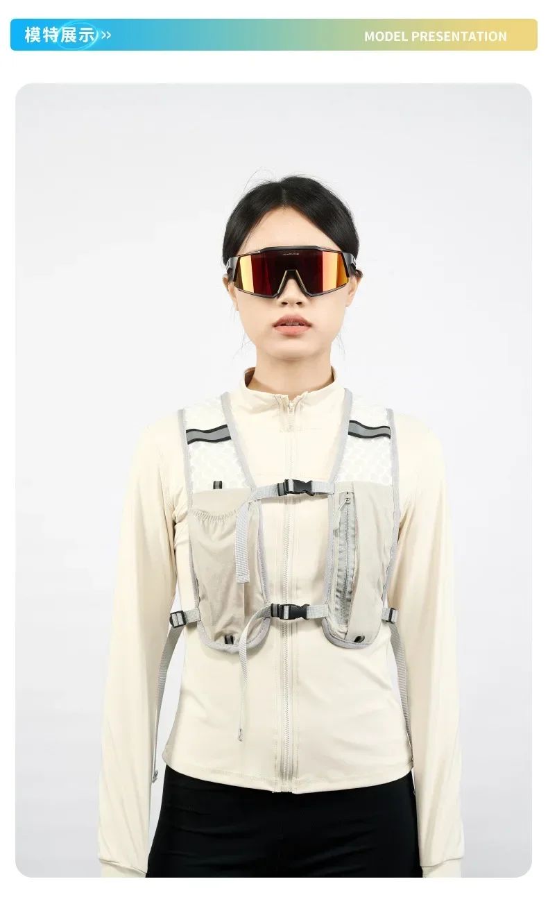 Cycling Running Hydrating Vest Ultralight Breathable Hydrating Backpack Bicycle Water Bag Outdoor Hiking Marathon Sports Vest