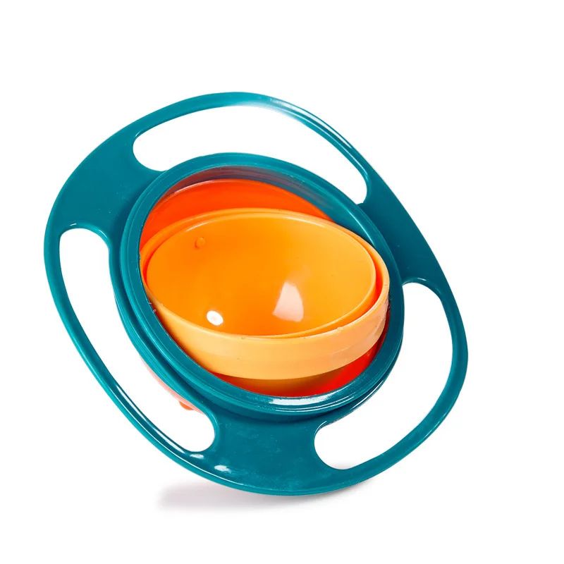 360 Degree Rotating Anti Overflow Feeding Tray Baby Training Rotating Balance Toy Children's Rotating Balance Bowl