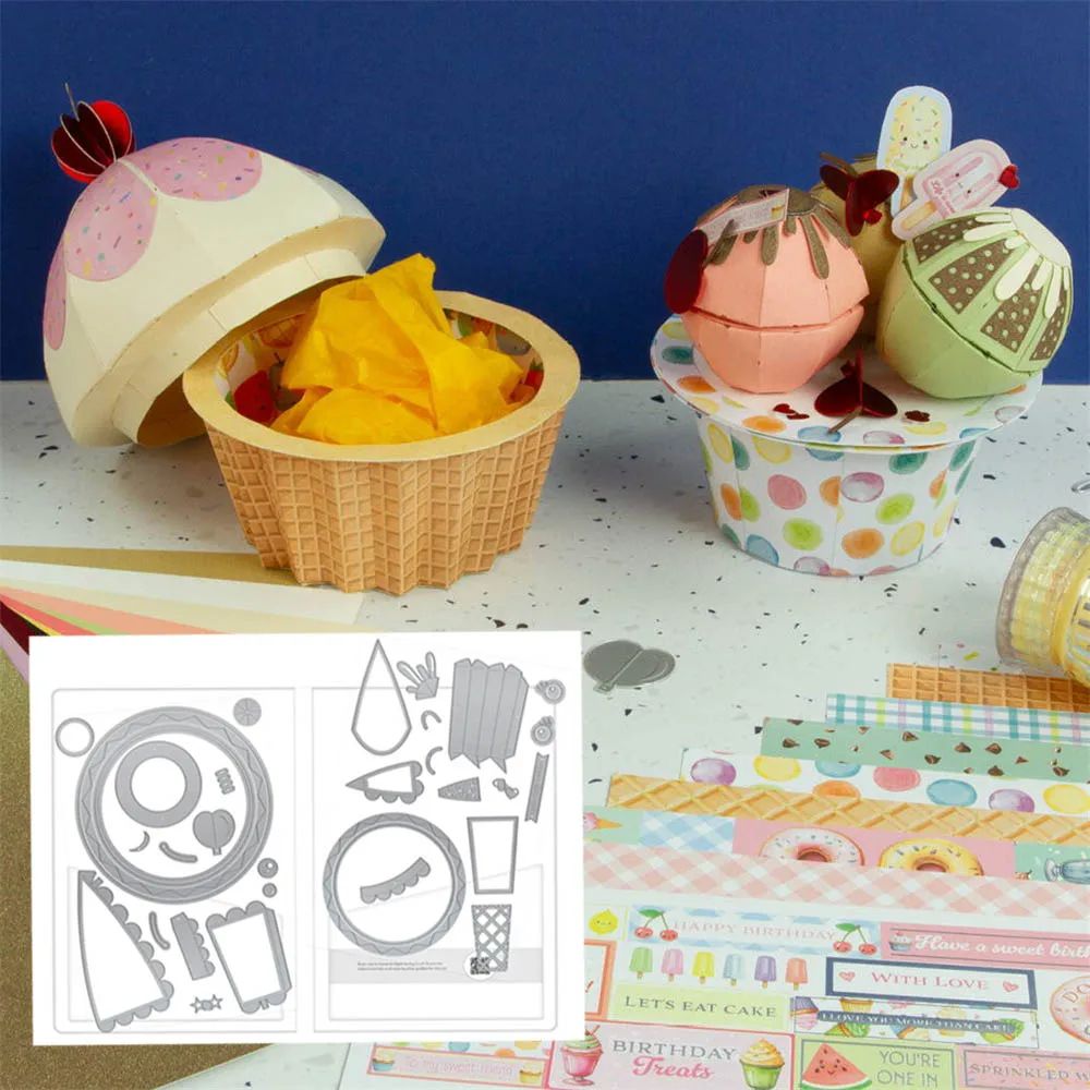 Birthday Theme Metal Cutting Dies DIY Handmade Greeting Card Embossing Craft Photo Album Birthday Decoration Template 2026 New