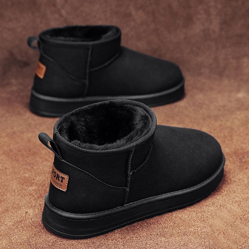 Mens Shoes Classic Top Quality Suede Leather Ankle Boots 2025 Winter Snow Boots for Men New Fashion Australia Boots 36-45