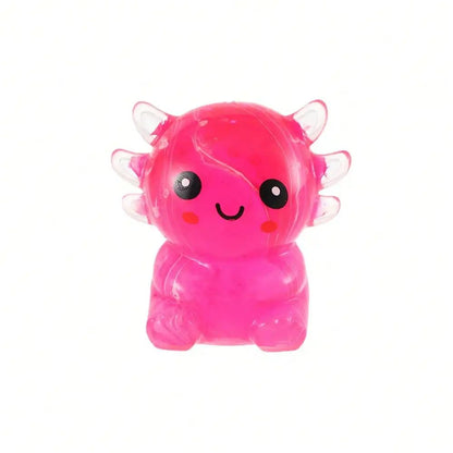 100+Pcs Assorted Squishy Figures Blind Box Surprise Toys, Slow Rebound Stress Relief Fidget Toy Set Featuring Giant Yellow Gorilla, Moai Head, Panda, Rabbit, Duck, Jellyfish and Axolotl, Novelty Sensory Play Toy, Kids Birthday & Party Favor Gifts