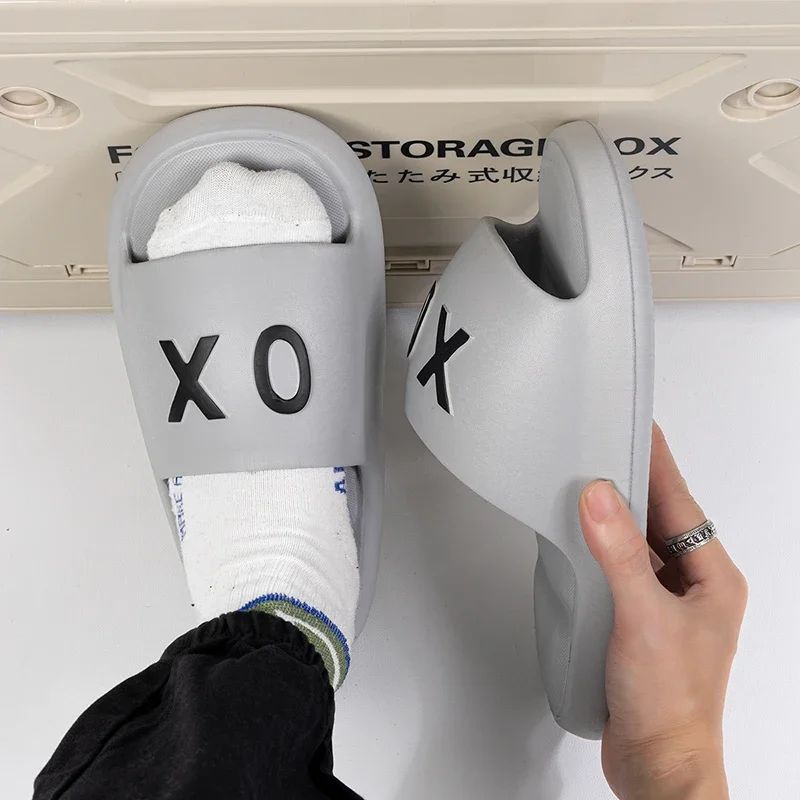 New Men slippers Non-Slip Slide Sandals Thick Soft Platform House Shoes Men Indoor Outdoor Shower Bathroom Slipper Casual Shoes