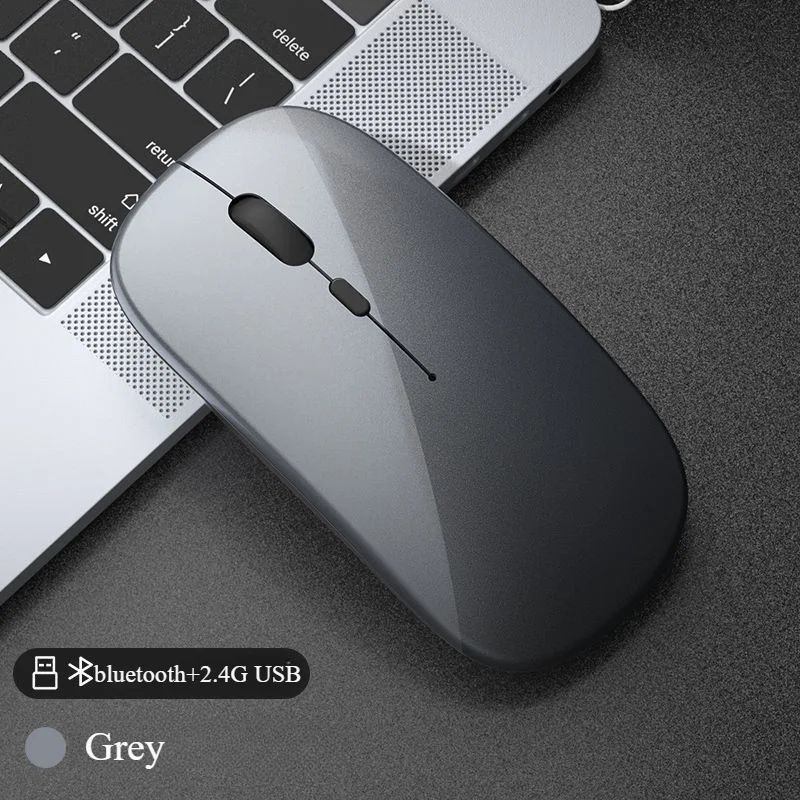Mouse sem fio para notebook PC Bluetooth recarregável mouses de computador silenciosos mouse USB ergonômico para jogos para Xiaomi Pad