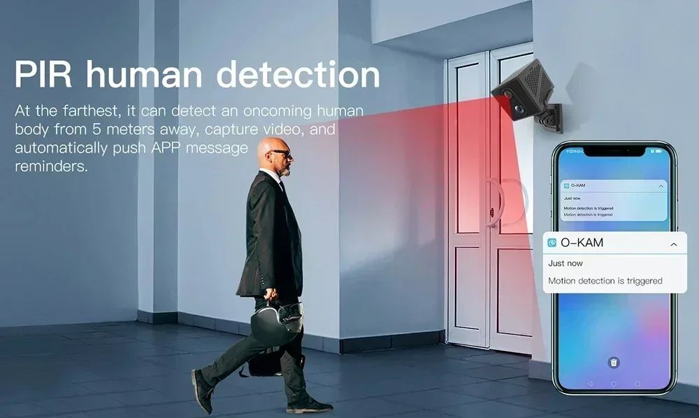 5MP 4G SIM Card Mini Camera Human Detection WiFi Camera Built-In 3000mAh Battery Security Surveillance Camcorder Video Recorder