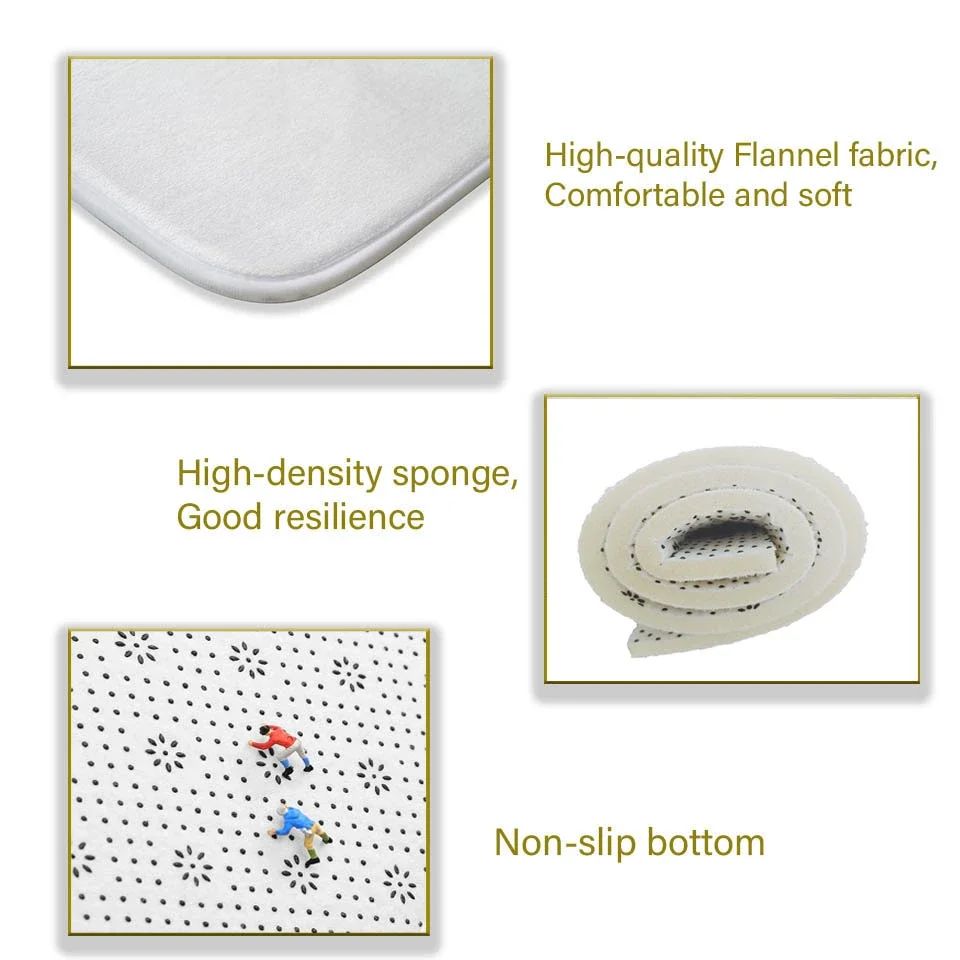 VIKAMA Halloween Decor Rug Kitchen Rug Waterproof Hallway Rug Pumpkin Ghost Floor Mat Door Mat Living Room Rug For Bedroom Decor