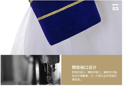 Men Stage Couple Costumes Photo Military Dress Suit Navy Men's and Women's Military Band Uniform Sailor Suit Spring and Autumn